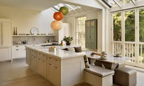 large kitchen island with seating