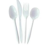 Solo Plastic, Disposable Utensils Bulk Set | Plastic-Ware Cutlery, 500 Pieces, for Dinner Party, Serving Wedding Cake, Pie & Desserts Forks, White ...