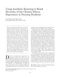 Aug 05, 2020 · aesthetic knowing or the art of nursing is achieved through empathy, dynamic adaptation and understanding of the components as a whole as well as the recognition of specific cases rather than holism. 2