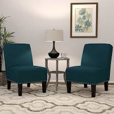 Wallis Fabric Slipper Chair 2 Pack Slipper Chair Peacock Blue Chairs Blue Chair
