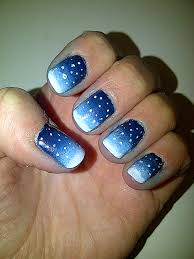 No special tools needed toothpick nail art / marble nails: Winter Blizzard Nail Design Beginnersnailart S Blog