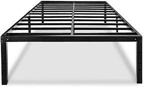 Jun 26, 2020 · standard box springs measure 9 inches in height and low profile box springs measure between 5 and 5.5 inches the difference in height has no effect on the amount of support they provide to the mattress and both work with most mattresses and beds. Queen Bed Frame 18 Inch High Bedframe Tall No Box Spring Needed With Storage Metal Platform Size Full Size Bed Frame King Bed Frame Bed Frame
