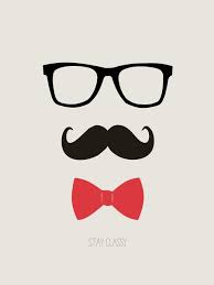 Insignificantly Significant Mustache Wallpaper Hipster Wallpaper Whimsical Wall Art