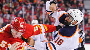 The calgary flames will be without winger matthew tkachuk for their crucial meeting with the edmonton oilers on tuesday night. Edmonton Oilers Vs Calgary Flames Final Score Goalie Fight Headlines Oilers Blowout Win In Intense Battle Of Alberta Game Sporting News Canada