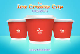 Download Free Ice Cream Cup Packaging Mockup On Behance