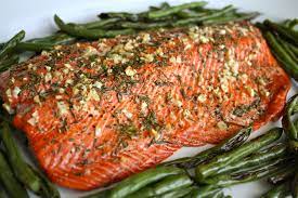 While some could not conceive of an easter lunch without lamb, diana henry advocates salmon. Rosemary And Garlic Roasted Salmon Recipe Relish Roasted Salmon Recipes Salmon Recipes Recipes