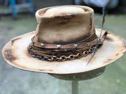Vintage Rare Custom Hat Feathernity Etsy Hats For Men Custom Cowboy Hats Leather Hats
