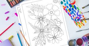 Choose your favorite coloring page and color it in bright colors. Most Beautiful Flower Coloring Pages For Adults Toysmatrix