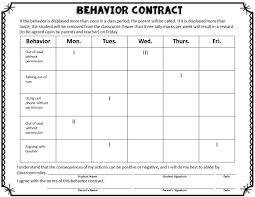Printable Chart Printable Behavior Charts For Middle School