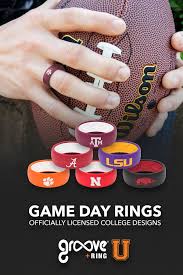 Proudly Support Your Favorite Collegiate Team By Wearing Your New Gameday Ring Gameday Rings Are Made From Flexible Si Gifts Natural Home Decor Silicone Rings