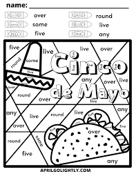 Printable relaxing coloring page for adults presenting oreo picture. Cinco De Mayo Coloring Pages