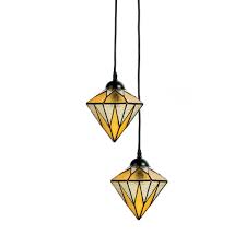 You just can't beat all these features. Group Of Tiffany Pendant Lights With Diamond Shaped Glass Shade Casa Lumi