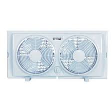 Bionaire Twin Reversible Airflow Window Fan Canada Optimus Fan 7in Twin Window Style Rain Resistant White F5280