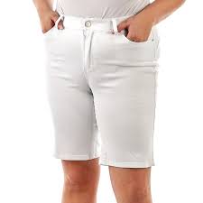 Plus Size Butt Lifting Bermuda Shorts With Comfort Waist