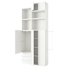 Platsa خزانة مع 5 أبواب 3 أدراج أبيض Fonnes أبيض Ikea