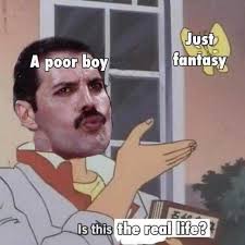 In Honor Of The U S Release Of Bohemian Rhapsody Today Here Is A Queen Half Dump For You Queen Meme Funny Memes Memes