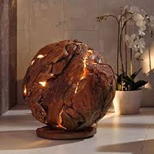 Design Lampe Bowl Aus Massiver Teakholz Hohl Kugel Hkjhgfdfghgfd