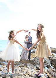 Second Wedding Pose Girls Hearting Us Blended Family Wedding Blended Family Wedding Family Wedding Photos Family Wedding Pictures