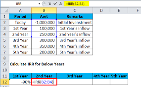 Mar 02, 2021 · though the irr function in excel is designed for calculating the internal return rate, it can also be used for computing the compound growth rate. Irr In Excel How To Use Irr Function With Examples