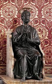 St.Peter bronze statue in St.Peter's Basilica - Vatican City