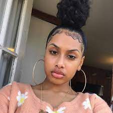 Natural Hair Bun For Black Women Tutorial Styles For Short Hair Using Weave Easy And Messy Using Jumbo Hair Braid Hair Styles Natural Hair Styles Edges Hair