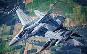 Download Wallpapers General Dynamics F 16 Fighting Falcon Two Fighters Polish Air Force Jet Fighter General Dynamics Polish Army Flying F 16 Fighter F 1 In 2020 Fighter Jets Fighter F 16 Fighting Falcon