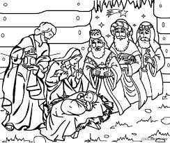 Nativity scene coloring page with animals. Nativity Coloring Pages Idea Whitesbelfast Com