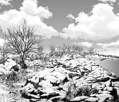 No More Worries For Hard Tasks Draw Rock Scenery Of Coastline With Large Rock Brush Material Black Manga Materials How to draw easy scenery drawing with beautiful landscape village scenery drawing with pencil sketchif you like this video please like comment and subscribe. draw rock scenery of coastline with