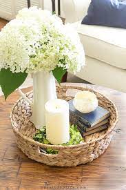 Simple Round Coffee Table Styling Ideas Round Coffee Table Styling Round Coffee Table Decor Decorating Coffee Tables