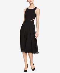 Bcbgeneration Cutout Self Tie Midi Dress Macys Com Lbd Dress Dresses Womens Dresses