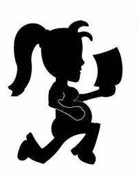 Pregnant Hatchet Girl Juggalo Family Human Silhouette Character