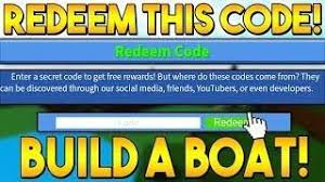 How To Make Car In Build A Boat For Treasure Roblox Redeem This Code Before Its Gone Build A Boat For Treasure Roblox Roblox Boat Coding