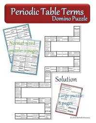 Periodic Table Of Elements Terms A Chemistry Domino Puzzle Necessary For A Solid Understanding Of Chem Element Chemistry Chemistry Lessons Teaching Chemistry