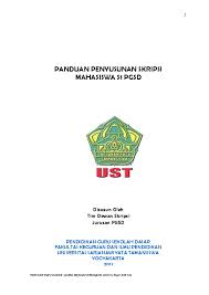Pdf Panduan Penyusunan Skripsi Mahasiswa S1 Pgsd Johenk Shadega Academia Edu