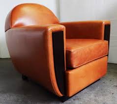 French Art Deco Leather Club Chair 1930 S Style Reproduction Leather Club Chairs Club Chairs French Art Deco