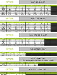 13 Accurate Spyder Size Chart