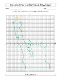 The Us Independence Day Cartesian Art Lady Liberty Math Worksheet From The Holiday And Event Math Worksh Coordinate Graphing Math Worksheet Us Independence Day