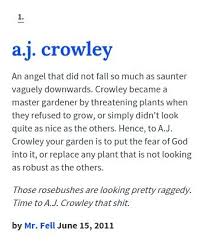Urban Dictionary A J Crowley Good Omens Book Crowley Fandoms