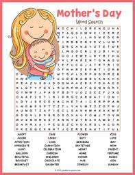 There are simpler versions for young children. Mother S Day Word Search Puzzle Worksheet Activity By Puzzles To Print