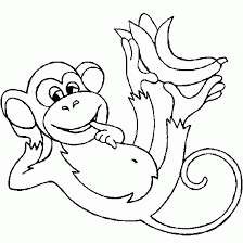 The little ones will have a lot of fun with this adorable monkey coloring experience. Drawing Monkey 14145 Animals Printable Coloring Pages