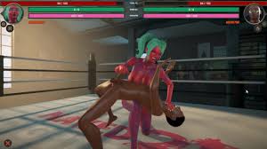 Naked Fighter 3D [SFM Hentai Game] Wrestling Mixed Sex Fight with Giant  Tattooed Red Skin Girl 