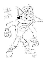 Inktober 2016 29 Crash Bandicoot By Wildgirl91 Deviantart Com On Deviantart Crash Bandicoot Tattoo Crash Bandicoot Sketches