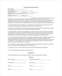 Many wedding photographer contracts include a statement that liability is limited to the amount that the couple paid. Free 11 Photography Contract Forms In Pdf Ms Word