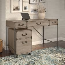 Staples commercial 4 file drawer vertical file cabinet, locking, putty/beige, letter, 26.5d (13443d) 4.5 out of 5 stars. Kathy Ireland Home By Bush Furniture Ironworks 48w Writing Desk With 2 Drawer Mobile File Cabinet In Restored Gray