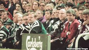 Liverpool's bench celebrate the winner as kevin keegan slumps on the advertising board. Lee Clark Suggests Newcastle Fans Would Love To See 69 Year Old Hired