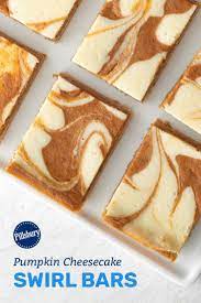 Pumpkin Cheesecake Swirl Bars Recipe Dessert Recipes Pumpkin Cheesecake Bars Pumpkin Cheesecake