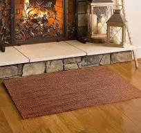 Goods Of The Woods Black 2x4 Rectangular Fiberglass Hearth Rug U2013  Fireproof 1000u202fu00b0F Protection, NFPA Classu202f1 Certified, 50%  Thicker