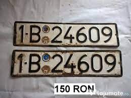 Ascultă aici care sunt ca să știi să îi recunoști în trafic. Seturi Numere Placute Inmatriculare Romanesti Vechi 50 Lei Lajumate Ro