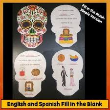 Dia De Los Muertos Day Of The Dead Skull Mini Book Englis Mini Books Book Art Projects Spanish
