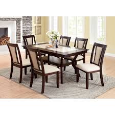 Furniture Of America Mullican 7 Piece Display Top Dining Table Set Dark Cherry Www Hayneedle Com Wood Dining Room Dining Table Dining Room Design